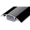 Alunovo, canalina passacavi per TV, in alluminio, laccata, diverse lunghezze, colore nero lucido, Nero, SC90-040