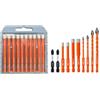BGTEC Set di Punte Diamantate a Secco 10 pezzi da 6 mm e 10 pezzi da 5-10 mm per legno plastica mattoni piastrelle vetro calcestruzzo e marmo