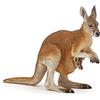 Papo - Statuetta Canguro con Cucciolo Realistica - 3 Anni + - Collezione La Vita Selvaggia - Gioco Educativo Animali dell'Australia - Idea Regalo Giocattolo Bambina Bambino - 10 Cm