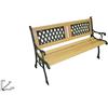 Generico Panchina Ferro e Legno cm.122x54 h.73