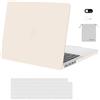 MOSISO Custodia Compatibile con MacBook Pro 14 Cover 2025 2024 2023 2022 2021 M5 A3434 M4 A3112 A3185 A3401 M3 A2918 A2992 M2 A2779 M1 A2442, Case&Copritastiera&Webcam Cover&Borsa, Beige