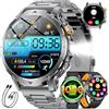 LIGE Smartwatch Uomo,1.7 HD Orologio/1000 mAh - 50 giorni in standby Smart Watch con Effettua/Risposta Chiamate,100+ Sportivo Fitness Tracker con Contapassi Sonno Cardiofrequenzimetro per iOS Android