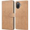 Leacckl Cover per Samsung Galaxy A07 4G, Custodia a portafoglio in Pelle PU Premium [Magnetica a Scatto] [Funzione Stand], Cachi