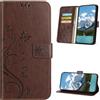 XINQCASE Cover per Samsung Galaxy A25 5G, Custodia a Portafoglio in Pelle PU [Slot per Schede], Cover a Libro Flip Caso Custodia per Samsung A25 5G, Marrone