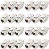 DIGITUS Modulo Keystone Cat-6A schermato - 24 pezzi - Jack RJ45 - 500 MHz 10GBase-T - AWG 26-22 - Progettabile - Con fascetta - Montaggio senza attrezzi