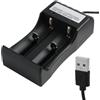 Fllyvly Caricabatterie Universale 18650, Carica Rapida per Batterie Ricaricabili Li-ion 3,7 V, Compatibile con 10440, 14500, 17500, 18350, 18650, 26650, Incluso Cavo USB, con Indicatore LED
