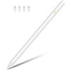 BONZATA Penna per iPad (2018-2024) con 15 Minuti di Ricarica Rapida e Palm Rejection e sensibilità all'inclinazione, per iPad Pro 13''/12.9''/11'', iPad 10/9/8/7/6, iPad Mini 6/5, iPad Air 5/4/3/M2 (Bianco)