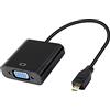 XMSJSIY Adattatore da Micro HDMI a VGA, 1080p, Full HD, da micro HDMI maschio a VGA femmina, interfaccia per monitor desktop, proiettori, computer portatili, tablet