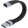 MEIRIYFA Cavo da USB C tipo C femmina a USB 3.0 A maschio, adattatore da USB C femmina a USB maschio, con trasferimento dati ad alta velocità per laptop, power bank