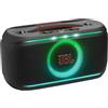 JBL PartyBox On-the-Go 2 Diffusore Party Wireless con Microfono, Gioco di Luci Dinamico, 15 Ore di Autonomia, Resistenza IPX4, JBL Pro Sound e Connessione Multi-speaker Auracast, Nero