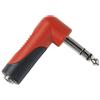 PROEL AT263PRO - Adattatore audio con spina jack maschio 6,3 mm stereo a presa femmina ad angolo da 3,5 mm stereo.