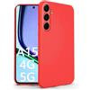N NEWTOP Cover Compatibile per Samsung Galaxy A15 4G - 5G, Custodia TPU SOFT Gel Silicone Ultra Sottile Flessibile Case Posteriore Protezione Fotocamera Anti Urto Guscio Scocca Colorato Thin (Rosso)