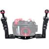 nitescuba NS10 - Maniglia estensibile per fotocamera subacquea, impugnatura per gopro, pt059, rx100 uw, custodia universale morbida con materiale in alluminio e gomma