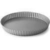 LACOR - 68792 - Tortiera Crostata, Stampo Crostata, Stampo Riccio, Acciaio al Carbonio, Senza PFOA, Antiaderente, Adatto al Forno, Adatto al Congelatore, 24 cm