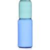 Ichendorf Milano Vaso Petrolio/Blu | Collezione Revolve | D11 x H35 cm | Vetro Borosilicato | Fatto a Mano