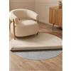Hanse Home Base - Tappetino antiscivolo rotondo per tappeti, antiscivolo, sottile, ritagliabile, antiscivolo, antiscivolo, universale, per pavimento, cassetti, colore grigio, 100 cm