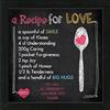 Pro-Art-Bilderpalette, an553o2, Quadretto Scandic-Living Recipe for Love, 35 x 35 cm, Multicolore (Bunt)