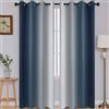 SimpleHome Tende oscuranti blu navy sfumate per soggiorno, isolamento termico sfumato con occhielli per camera da letto, 2 pannelli, 132,1 x 213,4 cm di lunghezza