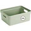 SUNWARE perfectly organised Sunware Sigma Home contenitore plastica 24L - 44,5x34,5x18,3cm - contenitori plastica per bagno e cucina organizer - compatibile con coperchio (venduto separatamente)