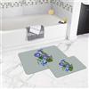 Bonamaison Tappetino da Bagno Zerbino Set, Multicolore, 50 x 80 cm, 2 unità