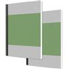 SIGEL Quaderno Quicknote A5 copertina morbida - confezione da 2 | SN400/2, fogli bianchi, 200 pagine, carta riciclata 80 g/m², FSC, verde/grigio
