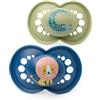 MAM Original Soothers | 18-36 Months | Pack of 2 | Comes in Dummy Steriliser Box | Sustainable Materials | Baby Accessories | Blue (Various Designs)