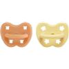 HEVEA Ciuccio ortodontico in gomma naturale, 3-36 mesi, design igienico per neonati e bambini, senza BPA, morbido e resistente, confezione da 2 (Aarhus)