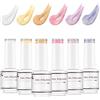 Nicedeco Set di smalti Pearl 6 colori perlescenti per unghie UV, gel effetto perlato, set 6-39