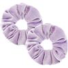 PIDOUDOU 2 pezzi grandi elastici per capelli in velluto scrunchies per donne e ragazze, elastici colorati per capelli da donna e ragazza (viola chiaro)