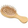 ValueBargain Piccola spazzola per capelli, in bambù con setole rotonde per massaggio del cuoio capelluto e crescita dei capelli, spazzola in legno antistatica con impugnatura ergonomica, delicata districante per