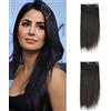 SJZDYLXY Extension per capelli lisci spessi 40 cm, per aggiungere volume extra ai capelli, extension per capelli corti, invisibili, soffici, topper per donne con capelli diradati