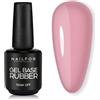 NAILFOR Base Rubber 15ml - Per Smalto Semipermanente Rinforzato Con Forte Adesione, Lunga Tenuta, Rinforza e Protegge Unghie Naturali Anche Per Bombatura e Mini Allungamento (Milky Pink)