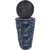 Generic BRMF17WB5465C43SC, Custodia per il trasporto del tamburo africano Djembe da 30,5 cm ai concerti, in tessuto Oxford, impermeabile, con tracolla, colore blu mimetico