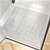 HITSLAM Tappeto Doccia Antiscivolo 60x60cm con Ventose, Tappetino Doccia antiscivolo Lavabile in Lavatrice senza BPA, Tappetino Bagno Resistente alle muffe e lavabile in lavatrice, Trasparente