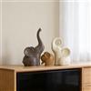 GZDDYUMYJX Elefante Portafortuna,Decorazioni di Elefanti,decorazione moderna in ceramica,elefante portafortuna,per libreria,soggiorno,ufficio,tavolo,mensola,decorazione (Nordico Elefante dalle grandi orecchie)