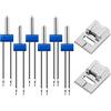 SEMINISMAR Twin Needle,Aghi Gemelli Doppio Ago Per Macchina,Aghi Doppio,Macchina da Cucire,Ago Doppio di Macchina da Cucire,Aghi Gemelli Doppi,Doppi Aghi,Supporto universale,2/90 3/90 4/90 6 PC&Ago Macchina 2PC
