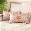 Miuyunya 2 Pezzi Federe Cuscini Divano 50x30 Moderni Bohémien Fodera per Cuscino con Cerniera Invisibile Motivo Boho Mandala Copricuscini Decorativo per Soggiorno Camera Balcone Esterno