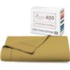 Pizuna Linens Pizuna Lenzuolo sopra Cotone 180x280 cm senape oro 400 fili trama Sateen | Lenzuolo sopra 100% cotone a fiocco lungo, trama sateen, 180x280 cm, colore Senape Oro, 400 fili, 1 pezzo