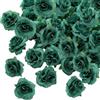 Kesote 50 teste di fiori artificiali, per matrimoni, feste, fai da te (diametro 4 cm, verde)