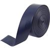 GORGECRAFT 5m*30mm*1mm Nastro di Rifinitura in Pelle PU Strisce di Pelle Pieghevoli Blu Notte Finta Pelle di Agnello Cinghie in Similpelle Filo per Intrecciare Braccialetti Portachiavi Creazione