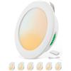Bojim Faretti LED AC/DC 12V Incasso per Camper, 4W 12 Volt Ultrasottili Interno Downlights Foro 55mm 58mm 60mm, Bianco Caldo/Neutro/Freddo Faretto IP44 per Cappa Cucina Sottopensile Barca, 6 Pezzi
