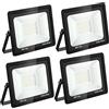 Blivrig 4PCS 50W Faretto LED da esterno Bianco Caldo 3000K, 5000LM Faro LED Parete, Impermeabile IP66 Fari LED Luce Bianca Fredda Proiettore per Cortile Cantiere Giardino