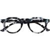 OPULIZE RIO Set da 3 Occhiali da Lettura Anti Luce Blu - Montatura con Bordo Superiore Piatto - Nero, Marrone e Blu Maculato - Uomo e Donna - BBB53-123 - +3.50