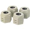 Homecraft Performance Health Langham 4.3 to 6.5 cm Grip On Height Adjustable Furniture Raisers - Set of 4 (Eligible for VAT relief in the UK)