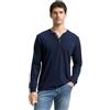 TOM TAILOR 1048609 Maglietta a Maniche Lunghe da Uomo, 16692-navy Blue Injected, M
