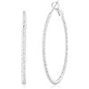 BMMYE Orecchini a cerchio in argento sterling per donna, grandi orecchini a cerchio in argento, leggeri e ipoallergenici, disponibili in 30MM 40MM 50MM 60MM