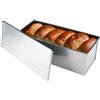 MOUYAT Pullman - Teglia per pane con coperchio, 1 kg, antiaderente, in lega di alluminio, per pane tostato, 33 x 12 x 12 cm