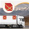 6 bandiere di sicurezza per camion resistenti alle intemperie con anello e
