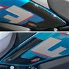 Resin Bike Adesivi Moto Compatibile con CF Moto 800 MT-X 2025-2026 Zephyr Blue. Protezioni Laterali Serbatoio Grip da Urti e Graffi. Adesivi Resinati con Effetto 3D Made in Italy