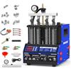 MR CARTOOL Ultrasuoni Iniettore Pulitore e Tester Auto Iniettore Carburante Cleaner Tester con 4 Cilindri per Iniettore Comune, Moto Automotive Carburante Strumenti di Pulizia